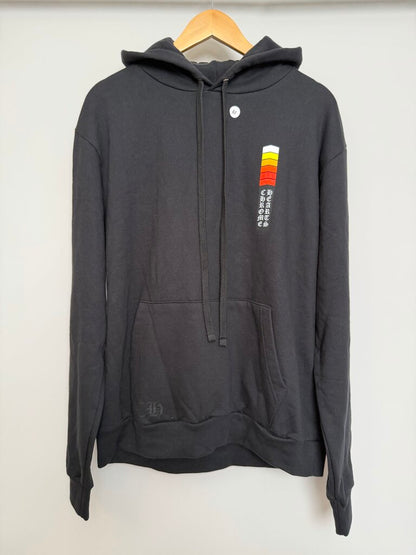 New Chrome Heart Gradient Logo Black Hoodie size M