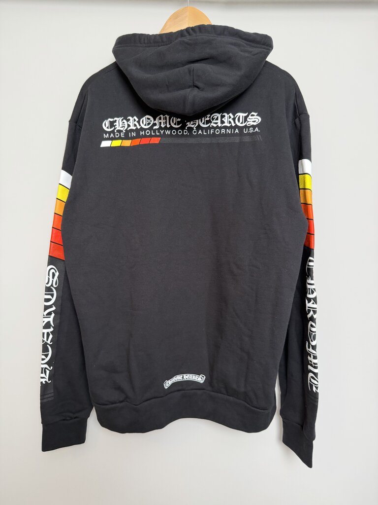 New Chrome Heart Gradient Logo Black Hoodie size M