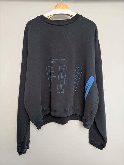 ERD Promo Black Blue Logo Crewneck size XL