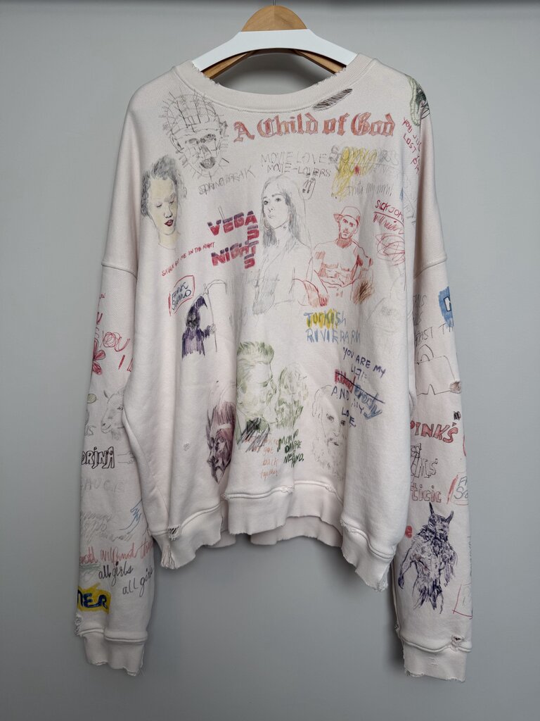 New Paly Tattoo Cream Crewneck size XL/2XL