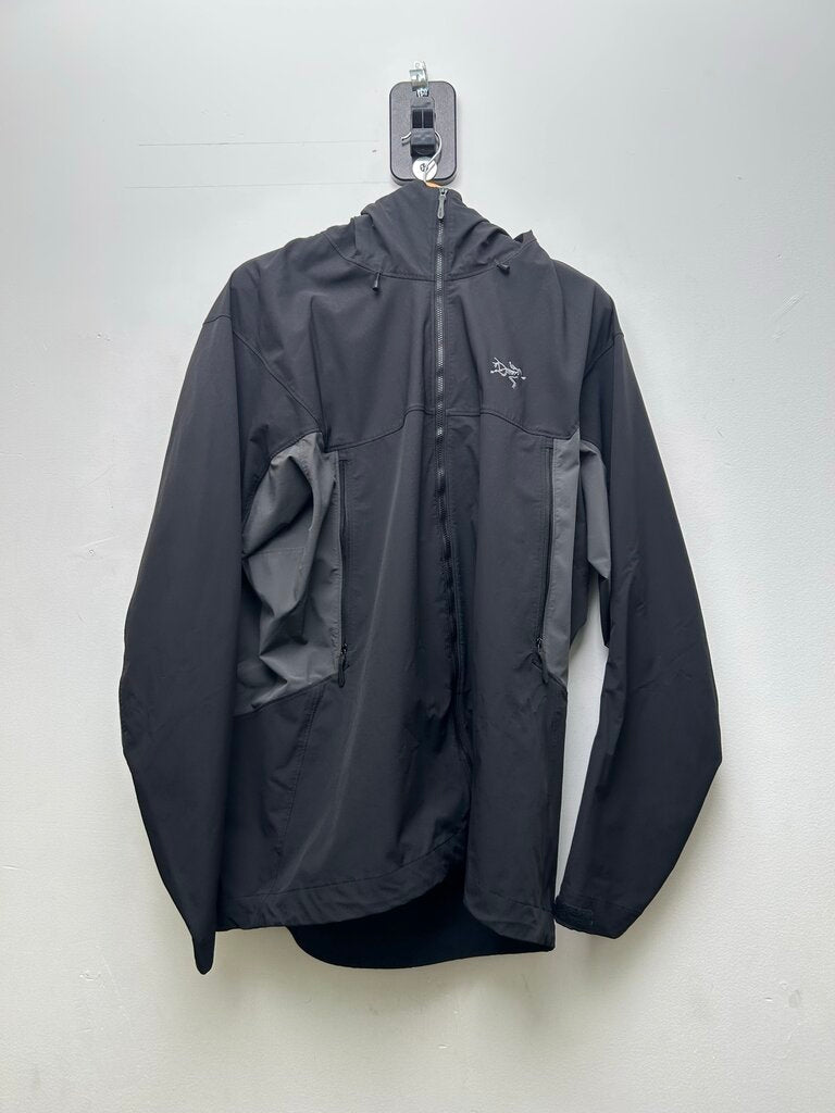 Preowned Arctyrex Black Grey Zip Up Jacket Size XL
