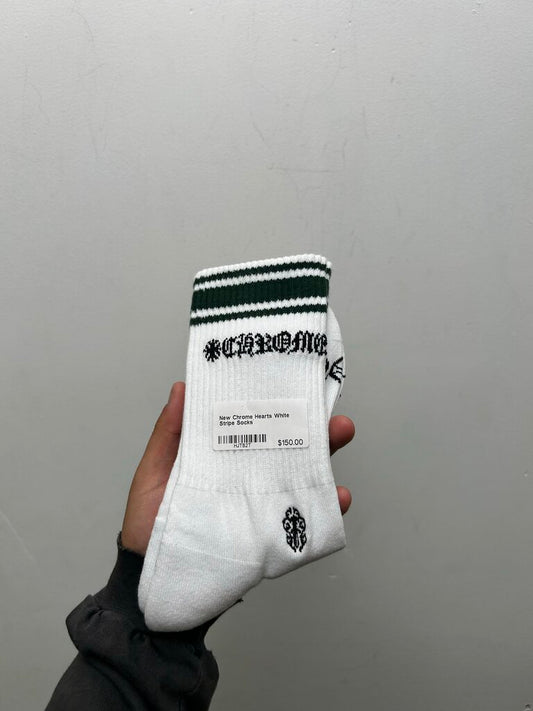 New Chrome Hearts White Stripe Socks