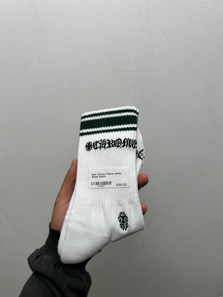 New Chrome Hearts White Stripe Socks