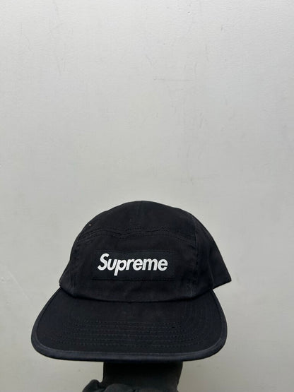 New Supreme Black White Box Logo Hat