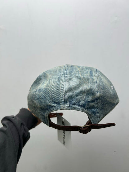 New Supreme Denim Navy Box Logo Hat