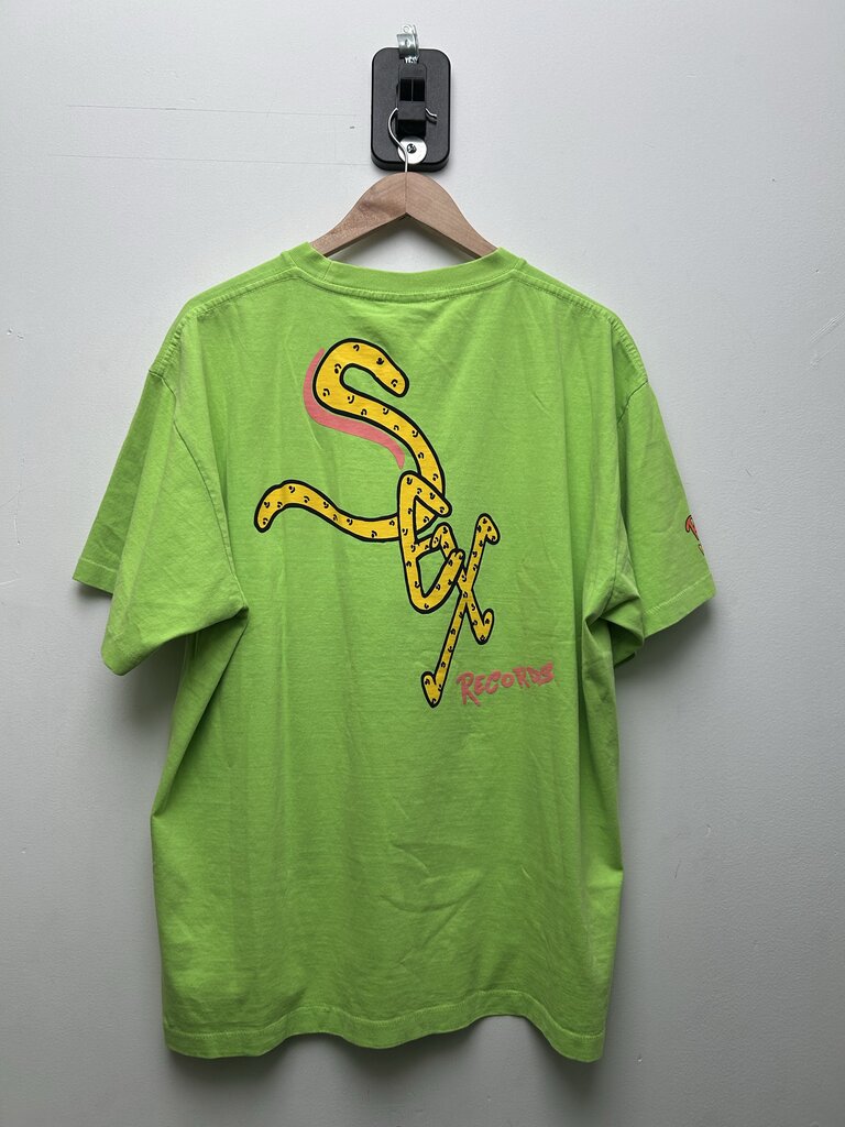 New Matty Boy Anti Promo Sex Neon Green Tee Sz.Large
