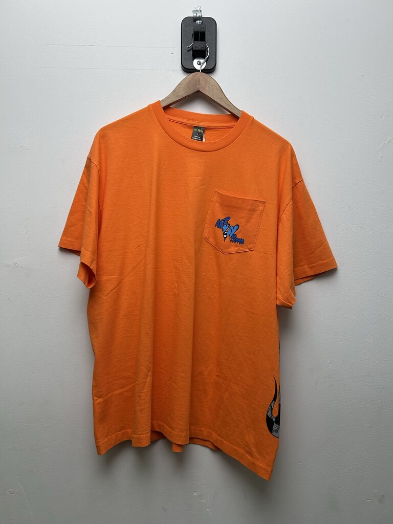 New Matty Boy Anti Promo Orange Blue Tee Sz.Large
