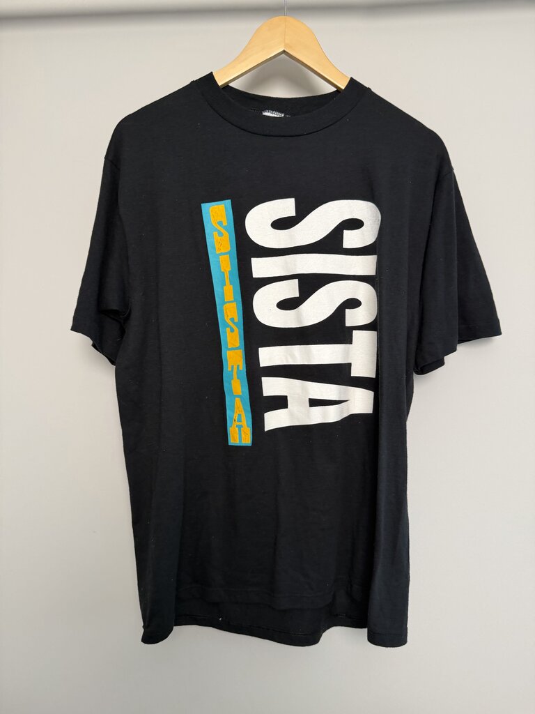 90s Sista Sista Black Tee size XL(fits M/L)