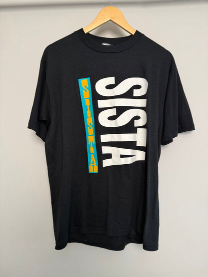 90s Sista Sista Black Tee size XL(fits M/L)