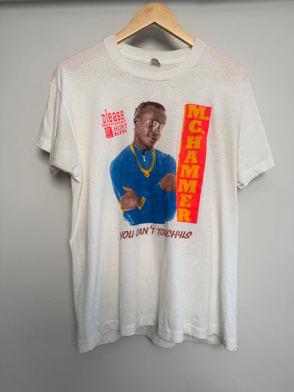 80s MC Hammer Can't Touch This White Tee size XL(fits M/L)