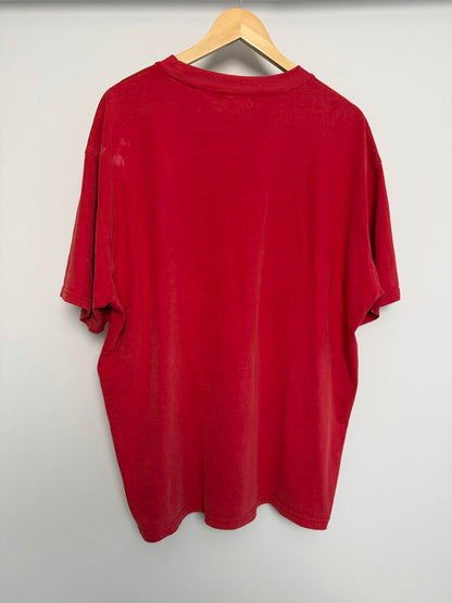 Preowned Boredom Kills Red Peace is Cheaper Tee size XL
