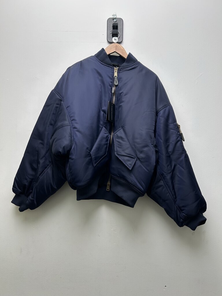 New Gv Gallery Navy Bomber Jacket Sz XL
