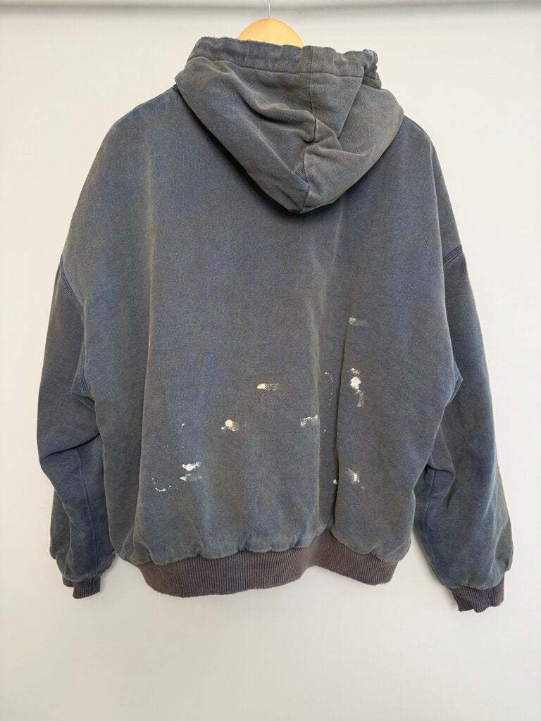 New HMDD Navy Canvas Hooded Work Jacket Sz. M