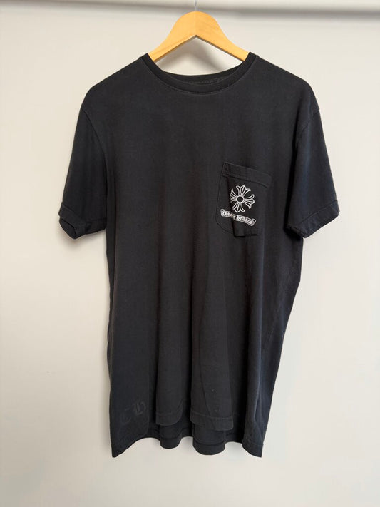 Pre-Owned Chrome Hearts Plus Logo Pocket Tee Sz. L