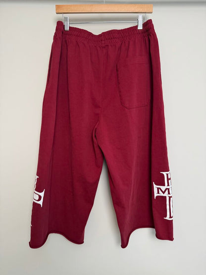 New HMDD Maroon Cross 3/4 Shorts Sz. M