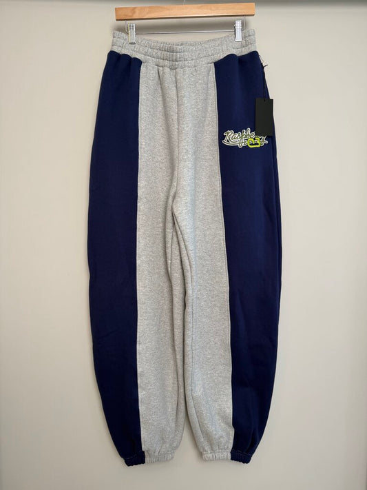 New GV Gallery Navy/Grey Split Sweatpants Sz. XS