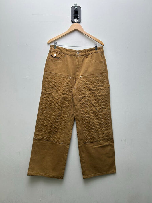 New 74iswar WIP Carpenter Double Knee Tan Size 32