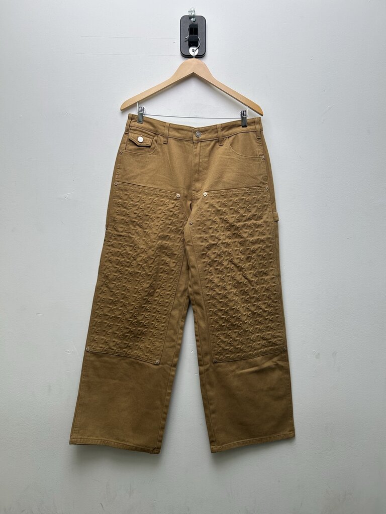 New 74iswar WIP Carpenter Double Knee Tan Size 32