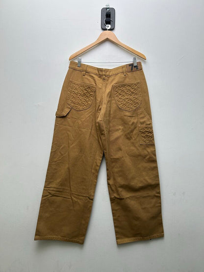 New 74iswar WIP Carpenter Double Knee Tan Size 32