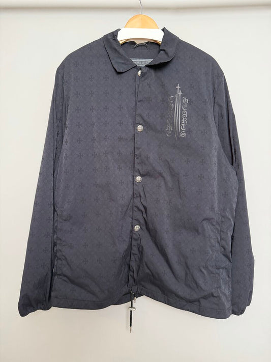 Chrome Heart Monogram Black Button Up Windbreaker size XL