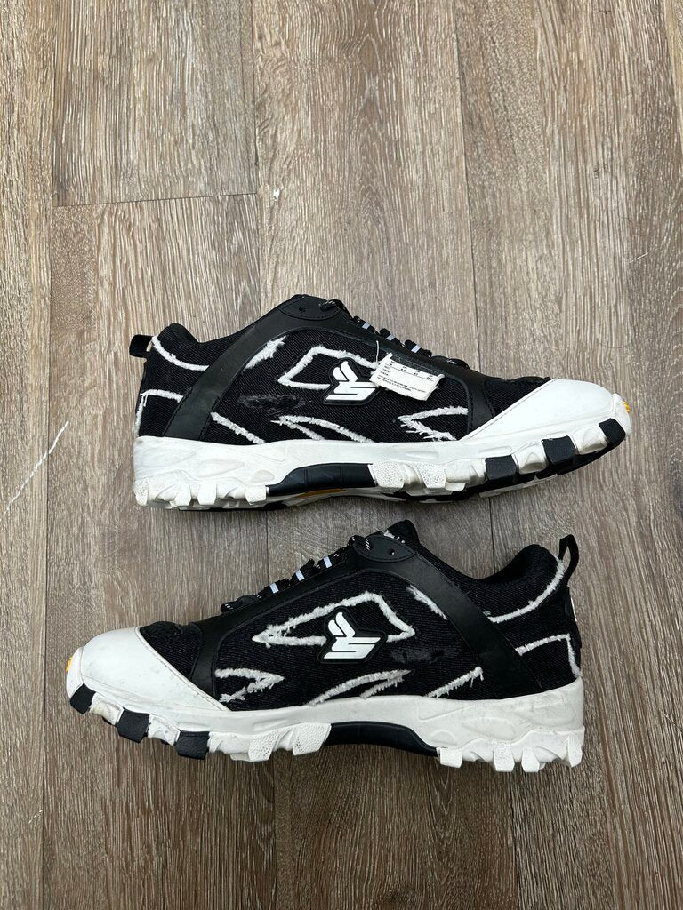 Preowned Sicko Hiking Shoe Black White Sole Distressed Sz.9 ( NO BOX)