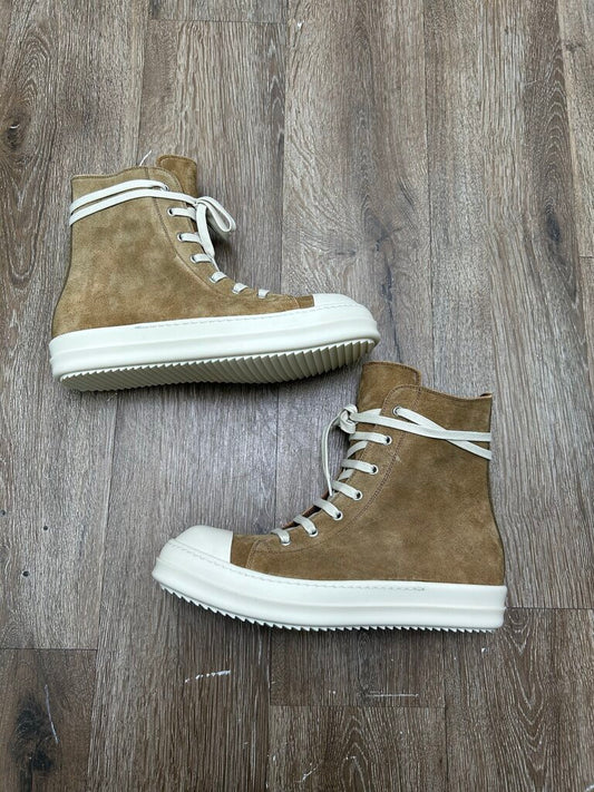 New Rick Owens Ramone High Sumi Brown Size 42