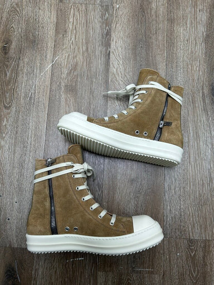 New Rick Owens Ramone High Sumi Brown Size 42