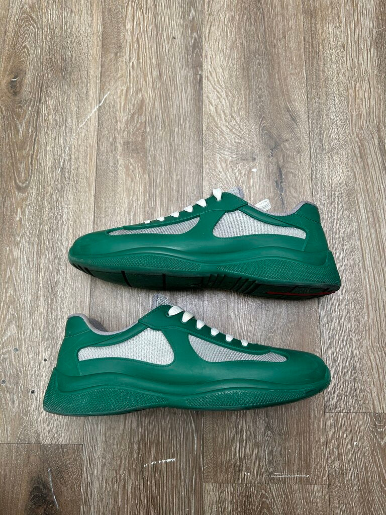 Preowned Prada Cups Green Grey Rubber Sz.45