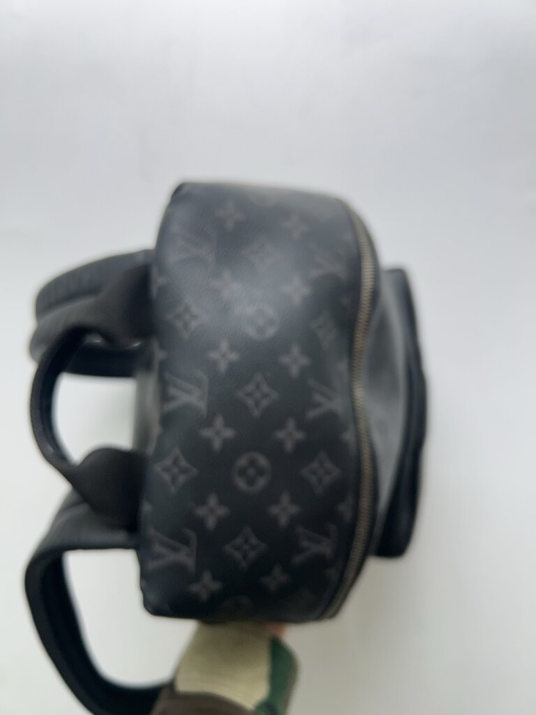 Preowned Louis Vuitton Black Grey Monogram Bookbag