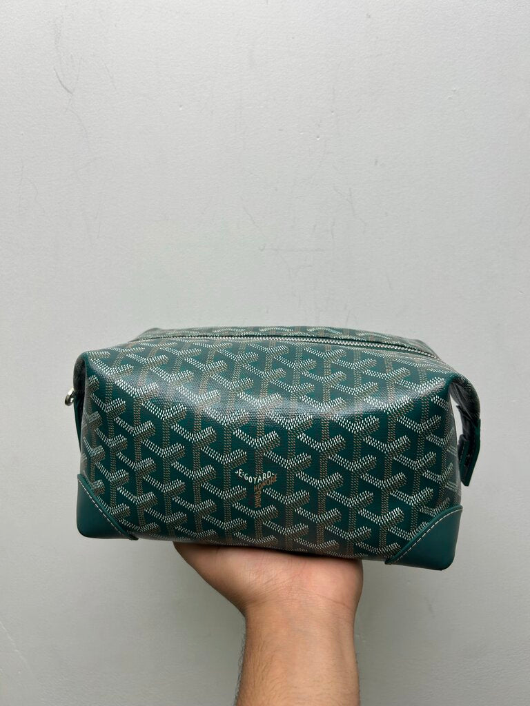 Preowned Goyard Green Boeing Toiletry