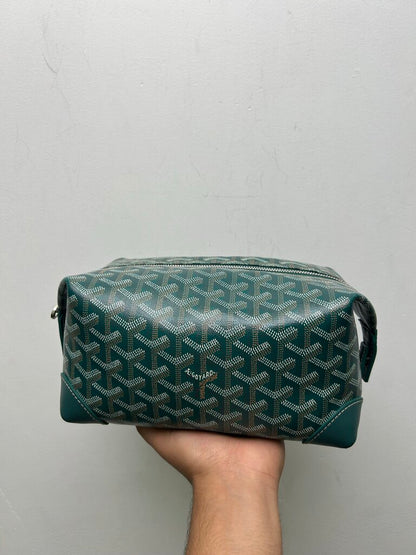Preowned Goyard Green Boeing Toiletry