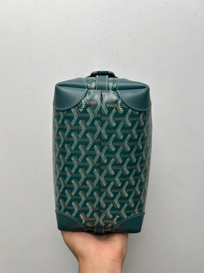 Preowned Goyard Green Boeing Toiletry