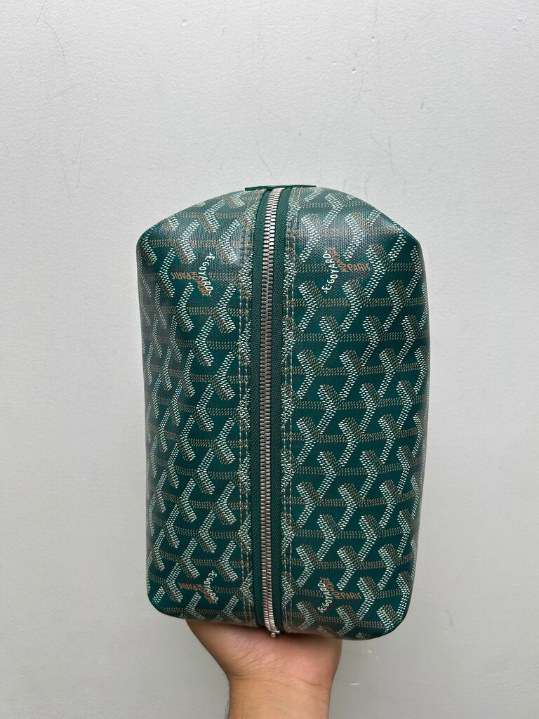 Preowned Goyard Green Boeing Toiletry