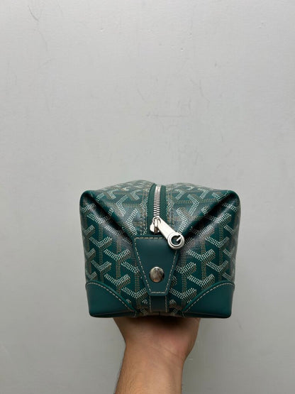 Preowned Goyard Green Boeing Toiletry