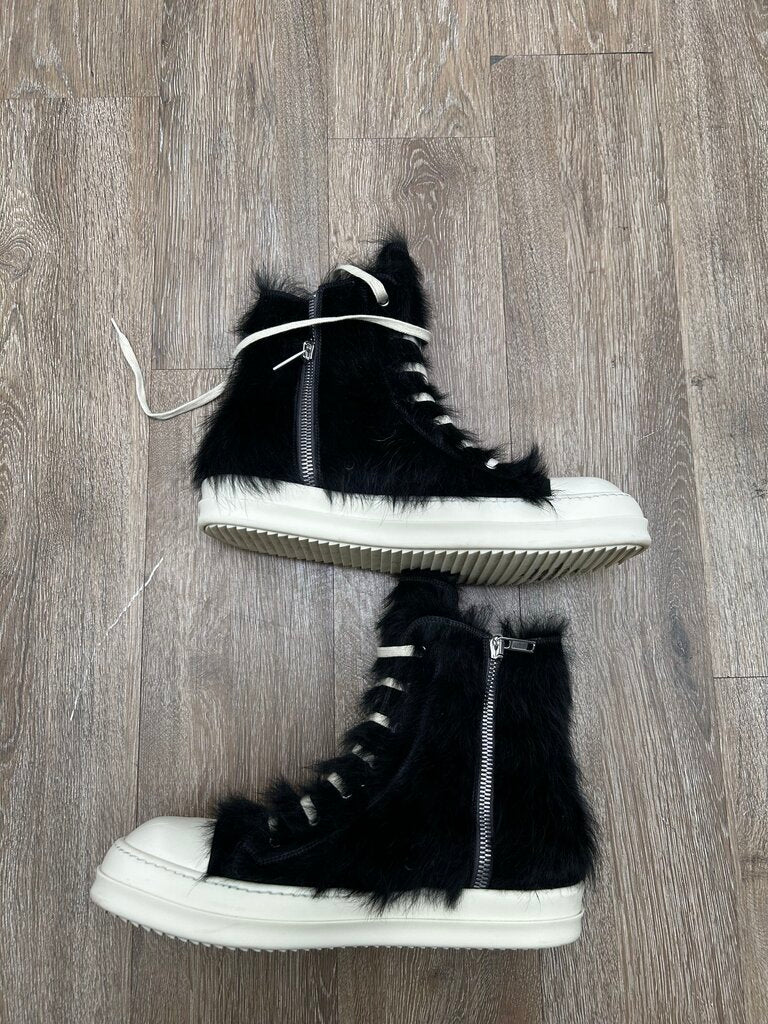 Preowned Rick Owens Mohair Black Milk Ramone sz.48