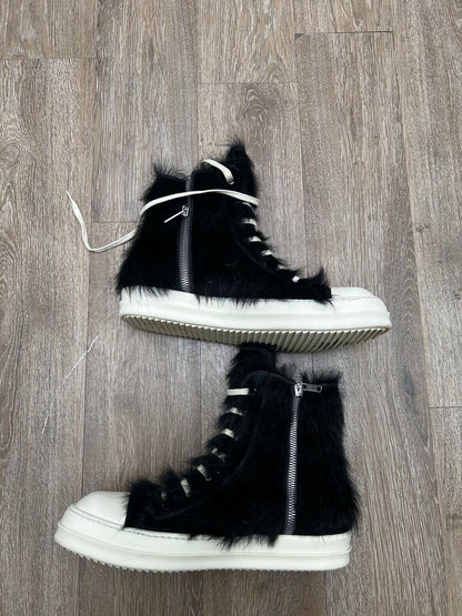 Preowned Rick Owens Mohair Black Milk Ramone sz.48