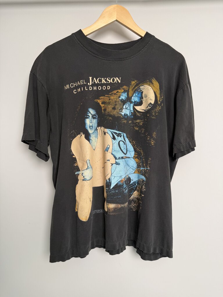 90s Michael Jackson Childhood Black Tee size L