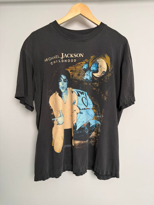 90s Michael Jackson Childhood Black Tee size L