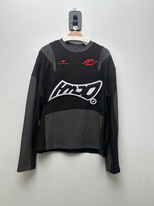Preowned HMDD Black White Grey Red Jersey Sz.Medium