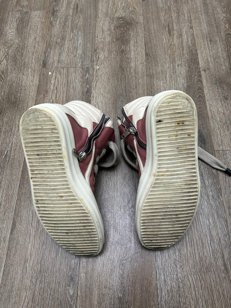 Preowned Rick Owens Pink Milk Jumbo Lace Geobasket sz.42