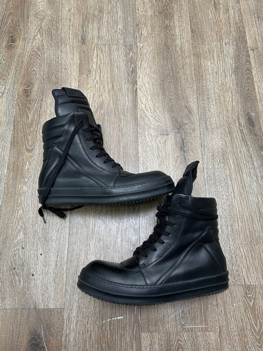 Preowned Rick Owens Geobasket Black/Black Size 42 (No Box)