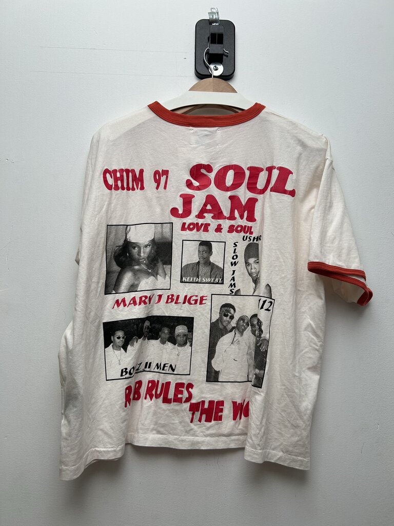 New HMDD R&B Ringer Tee Size Small