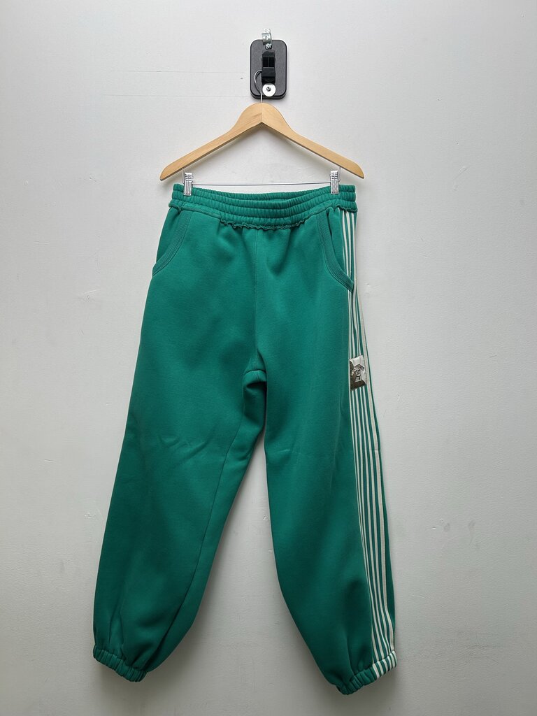 Preowned Gv Gallery Green Stripe Sweatpants Size Small
