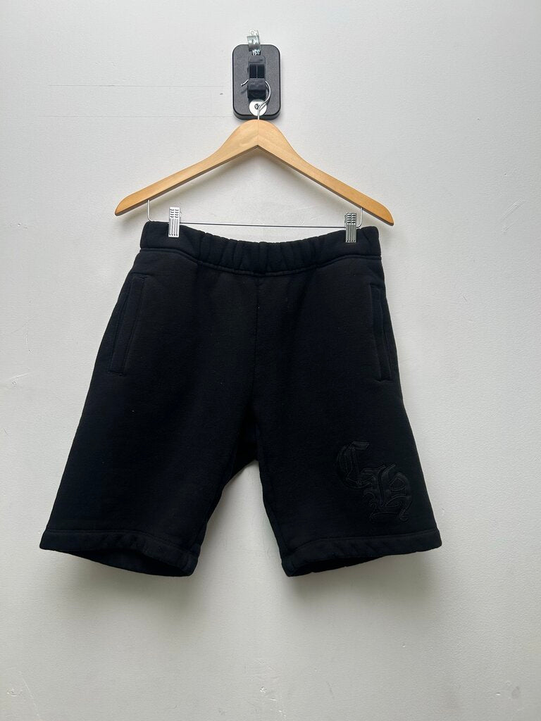 Preowned Chrome Hearts Black 711 Nylon Shorts Sz.Medium