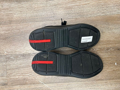Preowned Prada Cups Black Leather Sz.8/10M (No Box)