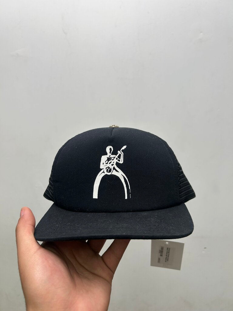 Preowned Chrome Hearts Black White Sex Pistols Hat