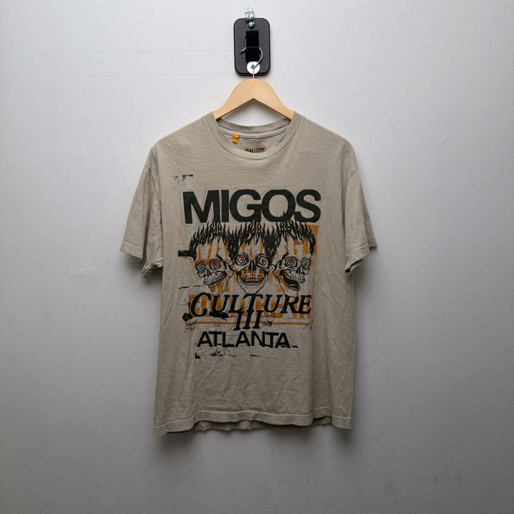 Preowned Gallery Dept. Cream Migos culture Tee Size Medium