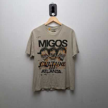 Preowned Gallery Dept. Cream Migos culture Tee Size Medium