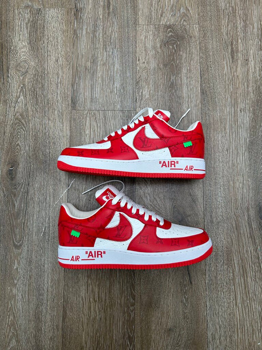 New Nike Louis Vuitton Monogram Red AF1 sz.11US