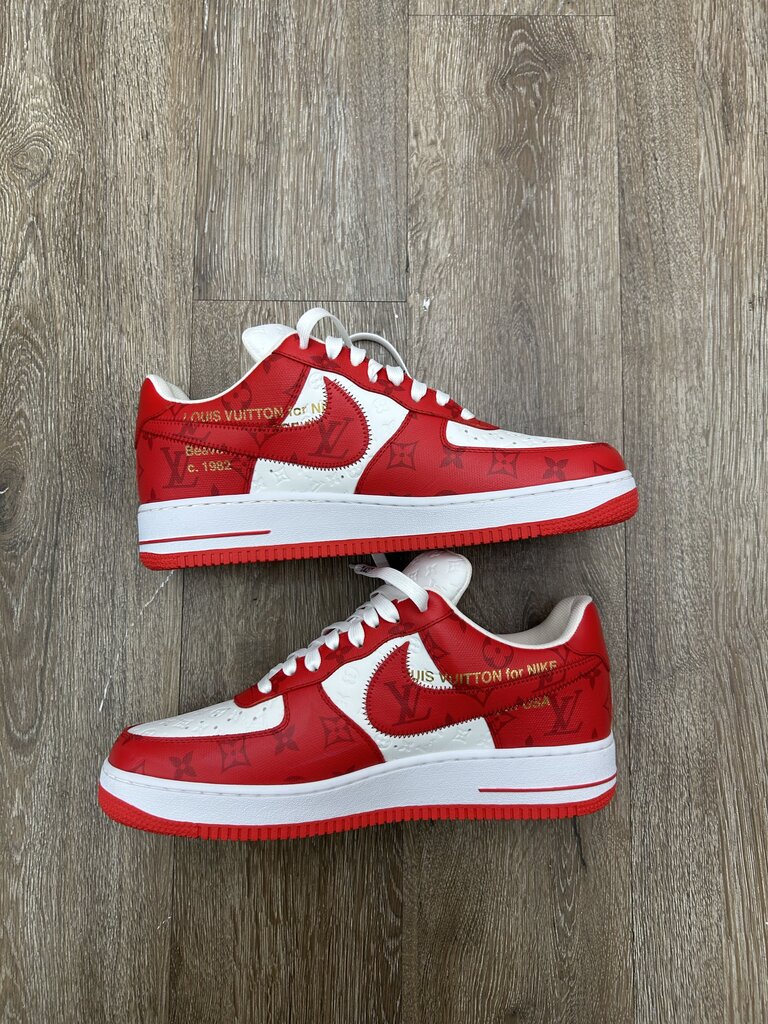 New Nike Louis Vuitton Monogram Red AF1 sz.11US